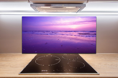 Kitchen wall panels Sunset sea