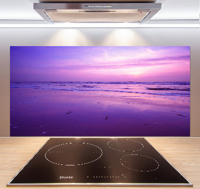 Kitchen wall panels Sunset sea