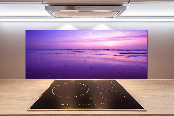 Kitchen wall panels Sunset sea