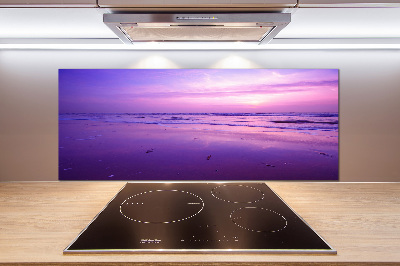 Kitchen wall panels Sunset sea