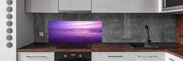 Kitchen wall panels Sunset sea