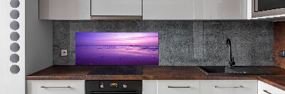 Kitchen wall panels Sunset sea