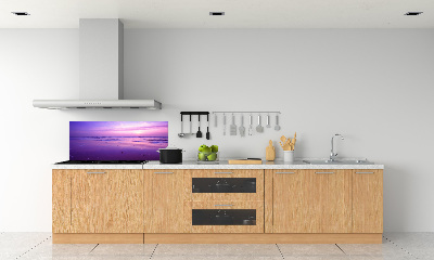 Kitchen wall panels Sunset sea