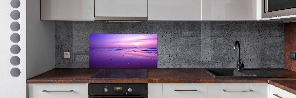 Kitchen wall panels Sunset sea