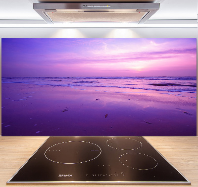 Kitchen wall panels Sunset sea