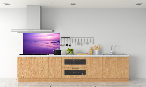 Kitchen wall panels Sunset sea