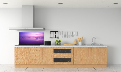 Kitchen wall panels Sunset sea