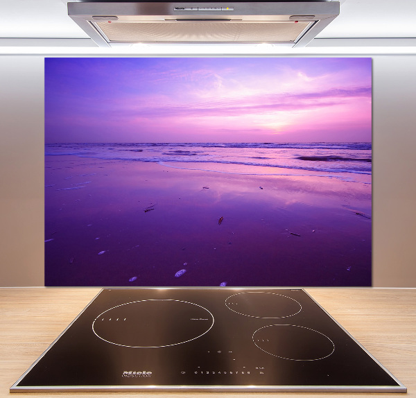 Kitchen wall panels Sunset sea