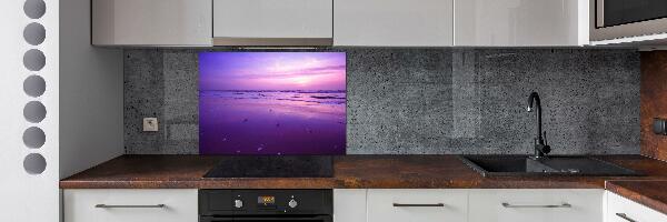 Kitchen wall panels Sunset sea