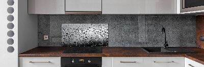 Glass splashback Drops of water