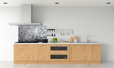 Glass splashback Drops of water