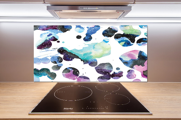 Kitchen splashback Colorful galaxy