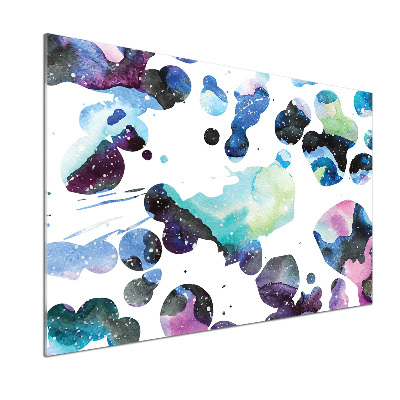 Kitchen splashback Colorful galaxy