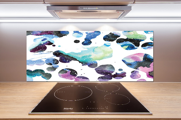 Kitchen splashback Colorful galaxy