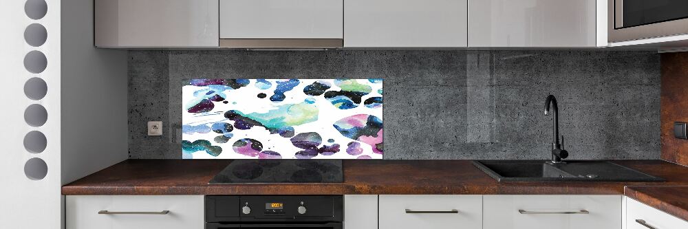 Kitchen splashback Colorful galaxy