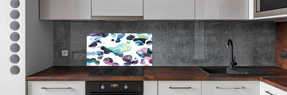 Kitchen splashback Colorful galaxy