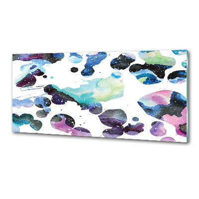 Kitchen splashback Colorful galaxy