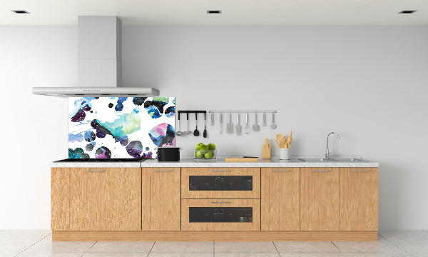 Kitchen splashback Colorful galaxy