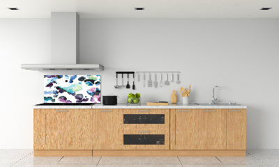 Kitchen splashback Colorful galaxy