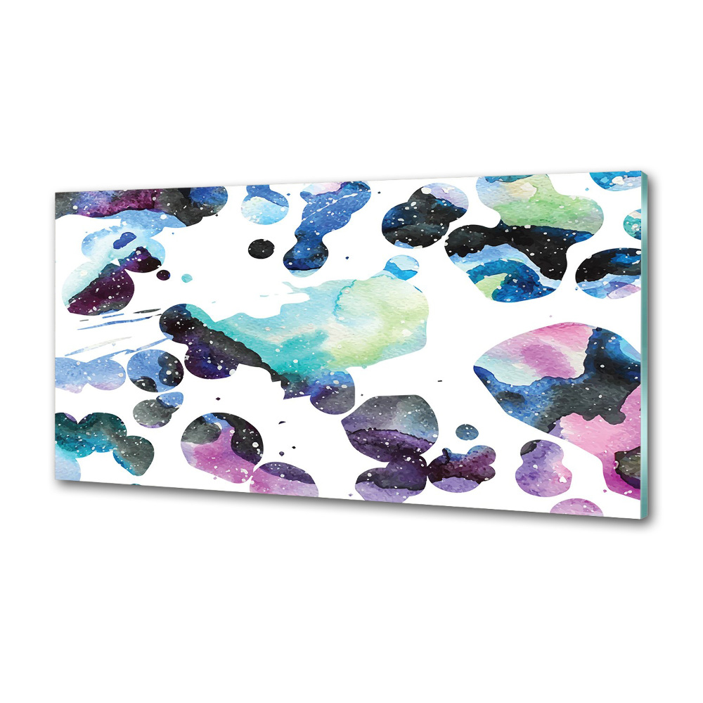 Kitchen splashback Colorful galaxy