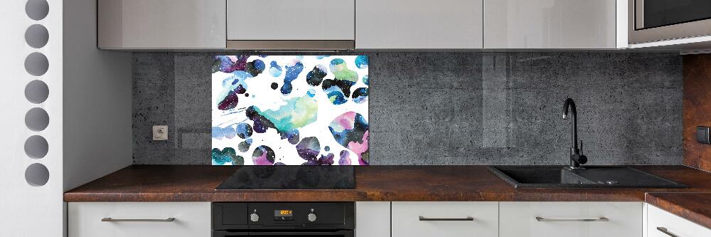 Kitchen splashback Colorful galaxy