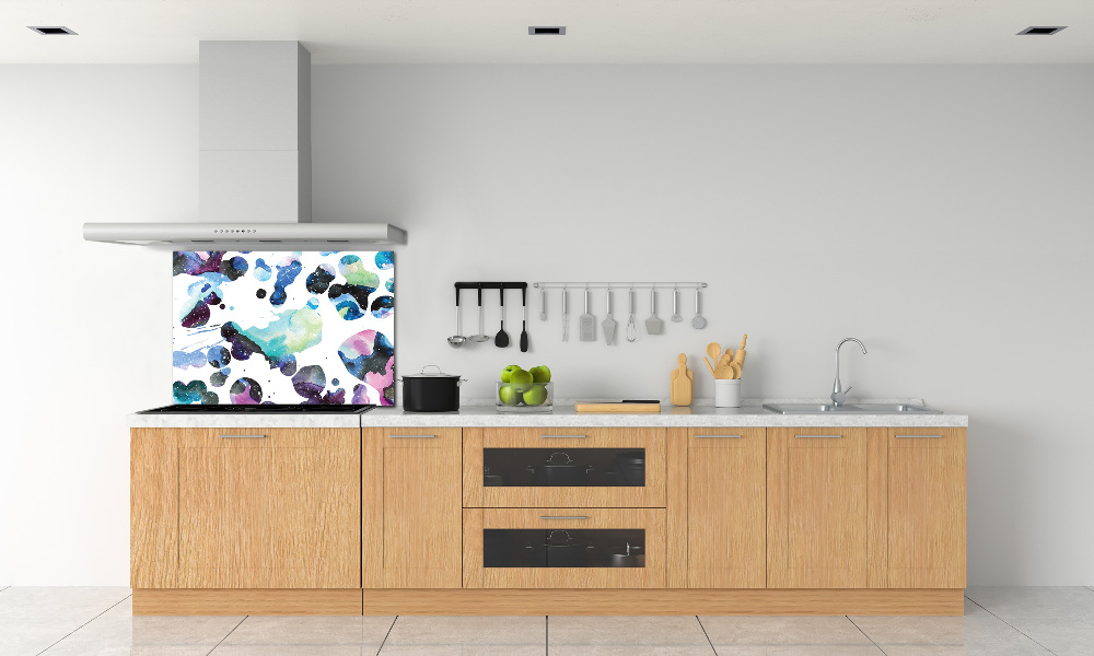 Kitchen splashback Colorful galaxy