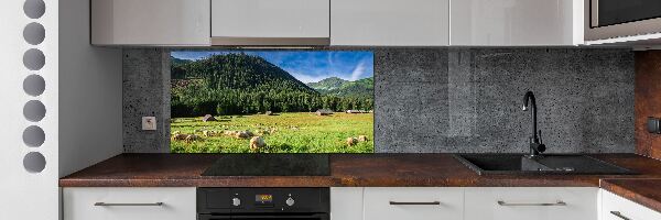 Kitchen splashback Sheep in the Tatra Mountains