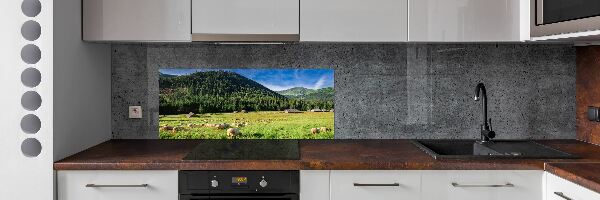 Kitchen splashback Sheep in the Tatra Mountains