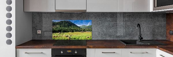 Kitchen splashback Sheep in the Tatra Mountains