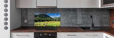 Kitchen splashback Sheep in the Tatra Mountains