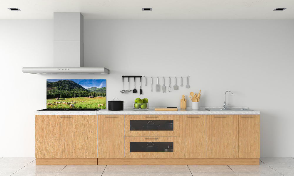 Kitchen splashback Sheep in the Tatra Mountains