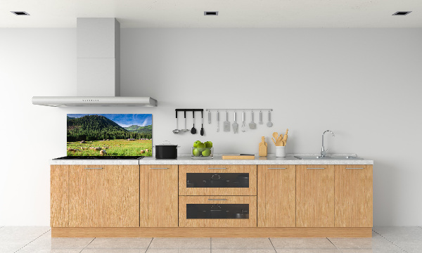 Kitchen splashback Sheep in the Tatra Mountains