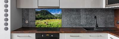 Kitchen splashback Sheep in the Tatra Mountains