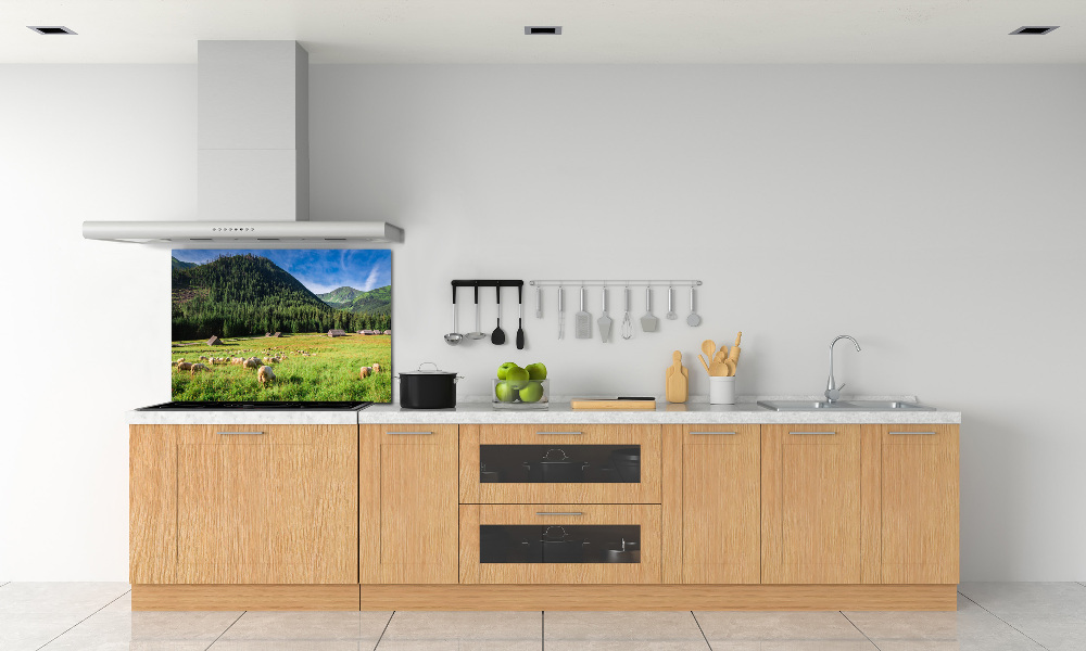 Kitchen splashback Sheep in the Tatra Mountains