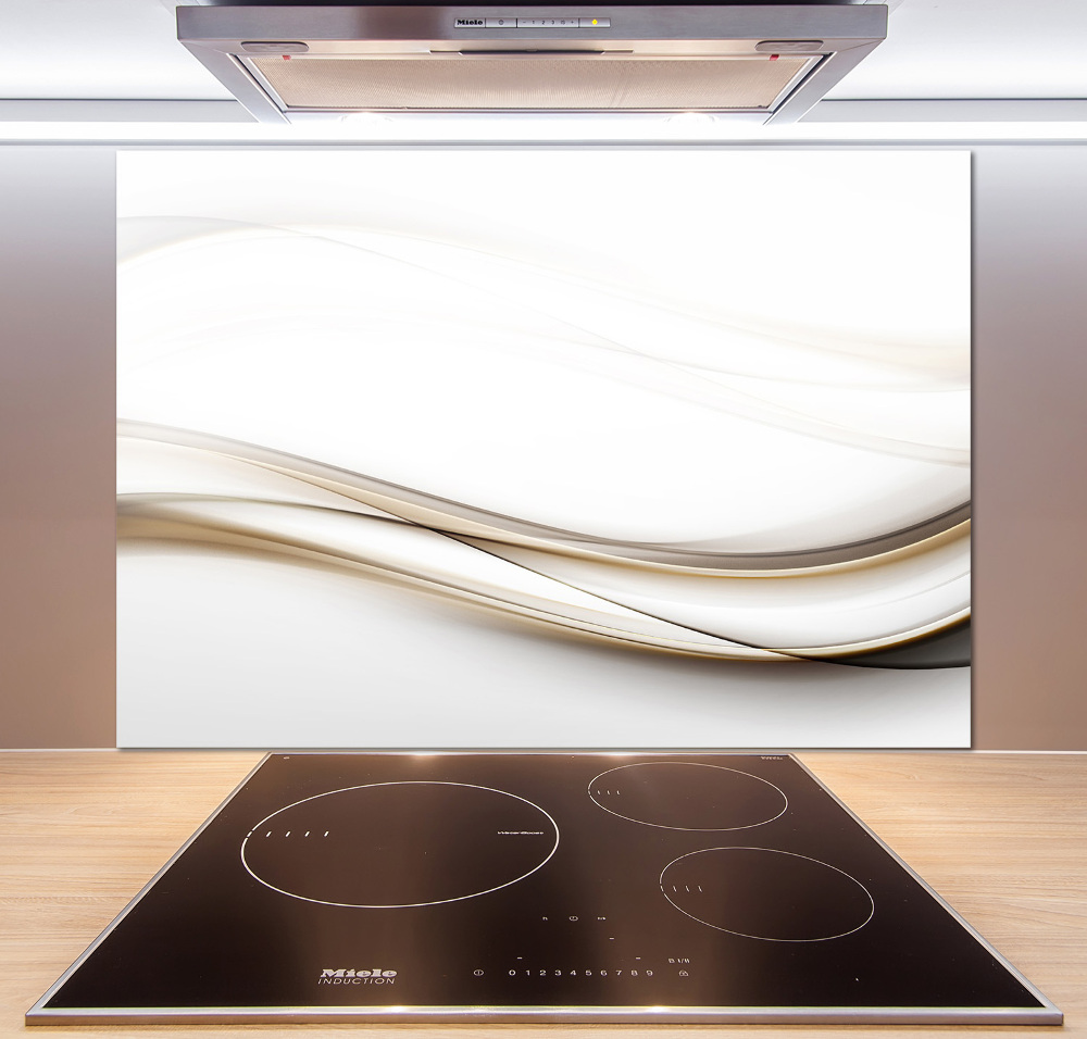 Cooker splashback Wave abstraction