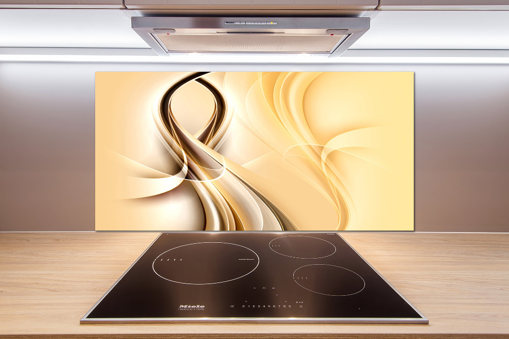 Cooker splashback Wave abstraction