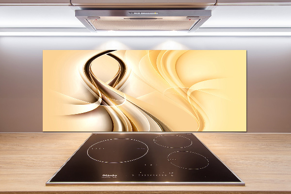 Cooker splashback Wave abstraction