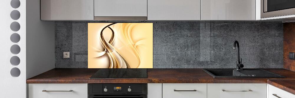 Cooker splashback Wave abstraction