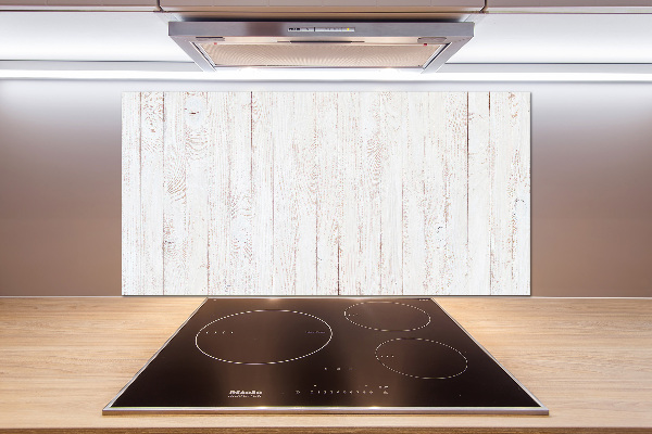 Glass splashback Wooden background