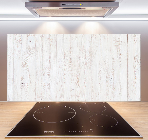 Glass splashback Wooden background