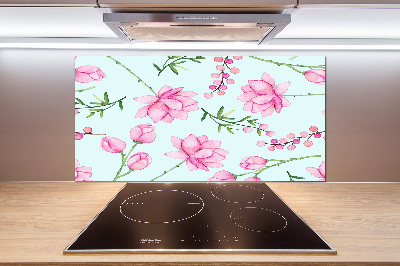 Cooker splashback Flowers and berries