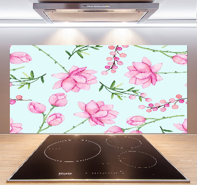 Cooker splashback Flowers and berries