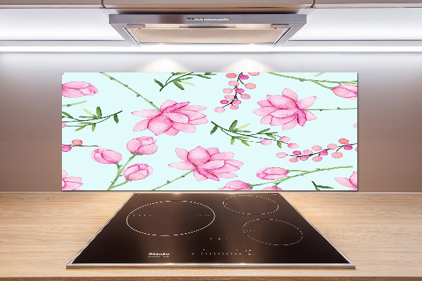 Cooker splashback Flowers and berries