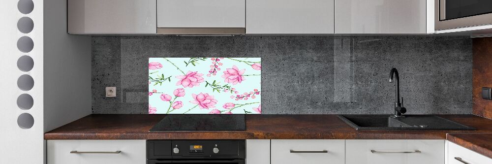 Cooker splashback Flowers and berries