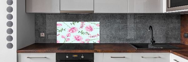 Cooker splashback Flowers and berries