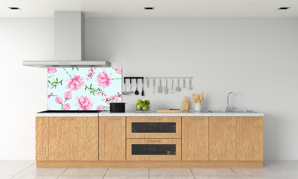 Cooker splashback Flowers and berries