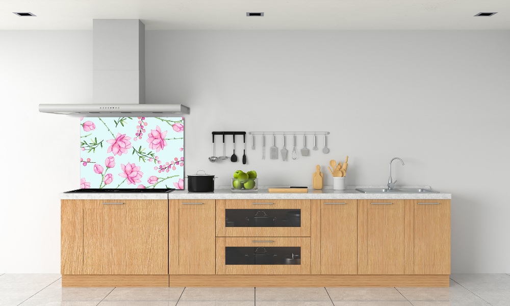 Cooker splashback Flowers and berries