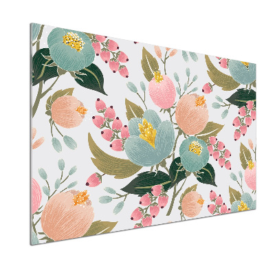 Cooker splashback Floral pattern