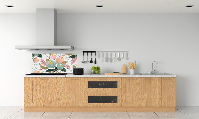 Cooker splashback Floral pattern