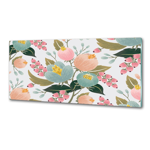 Cooker splashback Floral pattern